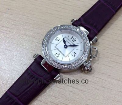 Replica Cartier Pasha Lady Watch Diamond White Face